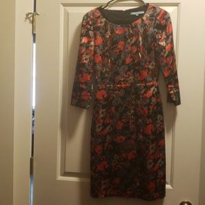 Antonio Melani Multicolored 3 qtr. sleeved dress